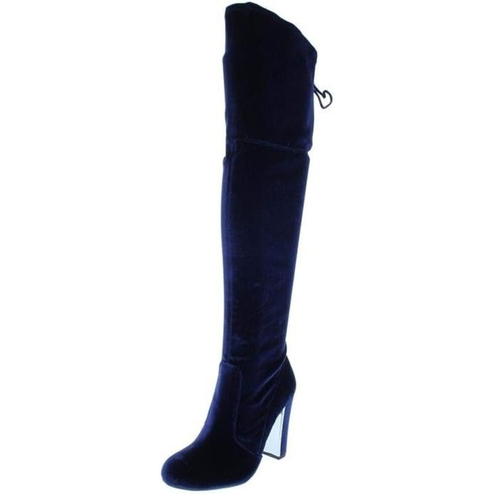 Material Girl Womens Priyanka Round Toe Over-The-Knee Boots Black Size 7.5